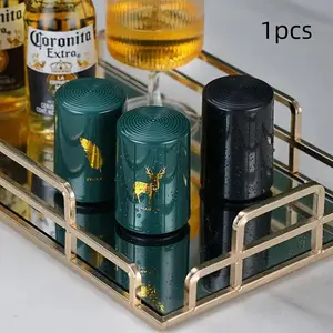 Random Bottle Opener, 1 Count Stainless Steel Portable Multifunctional Manual Beer Opener for Kitchen Canteen