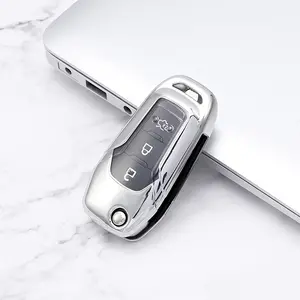 Suitable for Ford models, stylish anti-scratch key cover Car Key Accessory Car Key Protector Key Fob Shell keeps your keys looking new and beautiful, an ideal gift