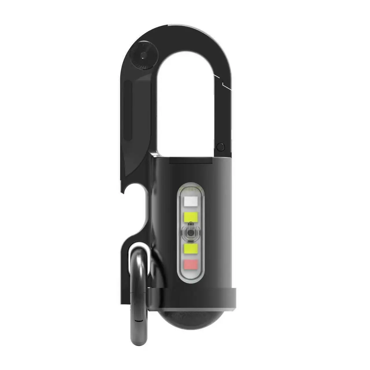 Multifunctional LED Keychain Flashlight - Portable USB Rechargeable, Phone Charging Capable, Bottle Opener, SOS Signal Light, Multiple Lighting Modes for Camping, Hiking