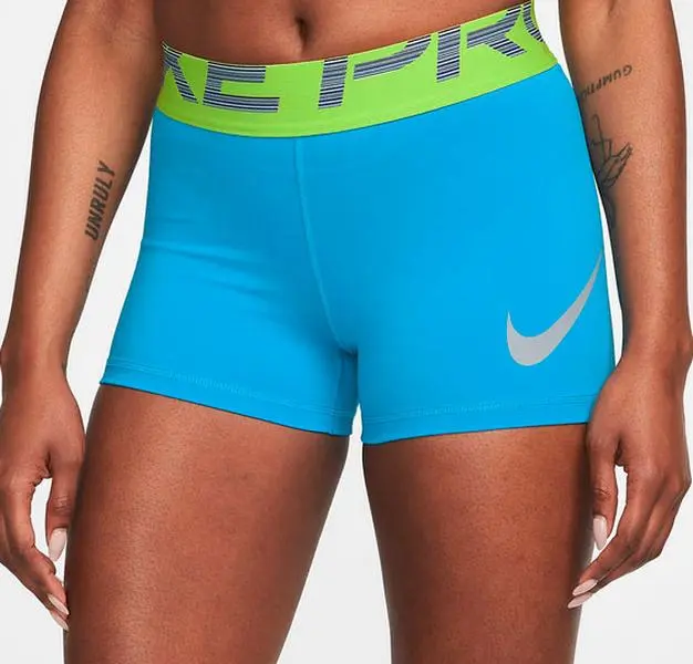 [DM7687-446] WOMENS NIKE PRO DRI-FIT GRAPHIC TRAINING SHORTS 3"