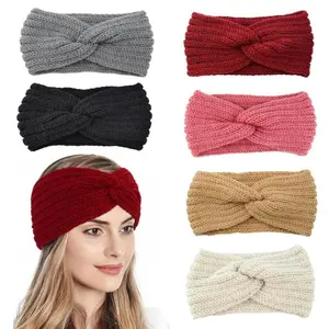 4x8 inches, 6 Pack Women's Wide Knitted Headbands, Winter Headband, Hair Band, Crochet Ear Warmer Head Wraps Truban for Girls (Assorted Color), Car Interior Accessories