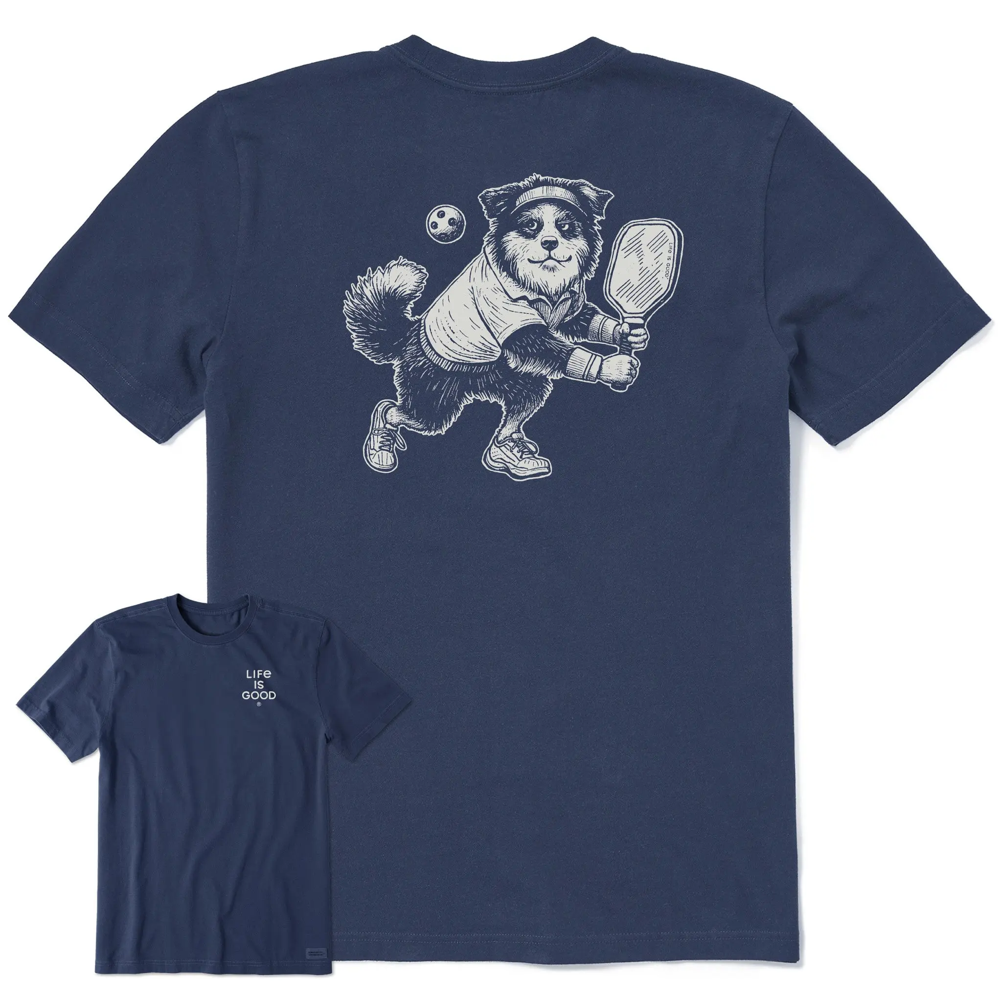 Men's Bert's Aussie w Pickleball Short Sleeve Crusher Tee