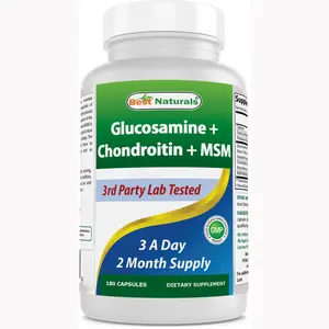 Best Naturals Glucosamine, Chondroitin & MSM 180 Capsules Healthcare Vitamin