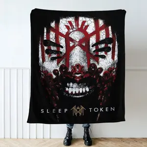 Sleep Token Blanket Collectible Take Me Back to Eden, Chunky knit Progressive Rock tour