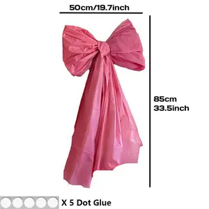 Pink Giant Bows for Wedding Decor Birthday Party Backdrop Shop Window Display Photo Props