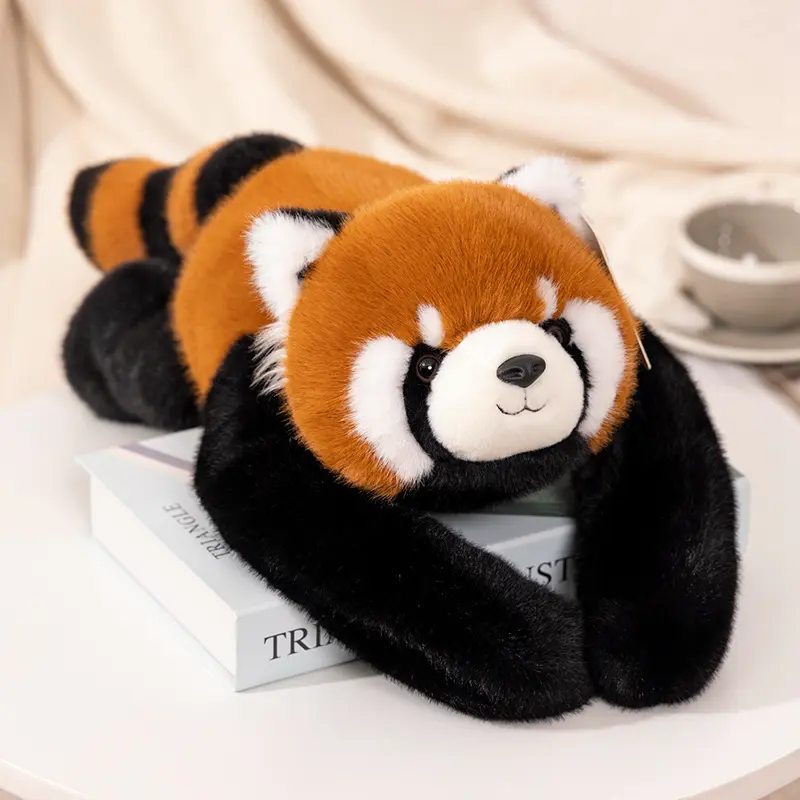 Brown-black colorblock raccoon