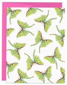 Luna Moth Blank Card