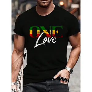 100% Cotton One Pride Love Reggae Roots Jamaica Reggae T-Shirt Women's Men's Fashion Printing Tshirt Graphic Tee Causal Tops