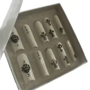 Chrome heart Press on Nails