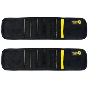Wrap-it Storage Set of 2 MagSnap Magnetic Snap Wristbands