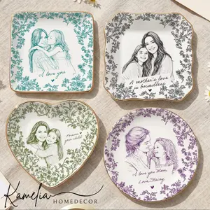 Custom Photo Ceramic Ring Dish, Photo Trinket Dish, Graduation Ring Dish, Wedding Gift, Gift For Friend, Custom Keepsake Gift, Photo Gift For Her
