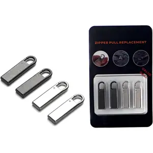 Zipper Pull Tab Replacement Metal Zipper Handle Mend Fixer for Suitcases Luggage Jacket Backpacks Coat Boots