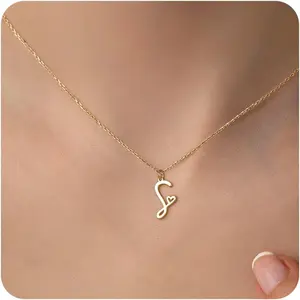 MOODEAR Initial Necklaces for Women, Elegant Letter Neckles Personalized Gift for Mother, Sister, Daughter, Simple Cute Design, Jewellery Gift for Women Charms