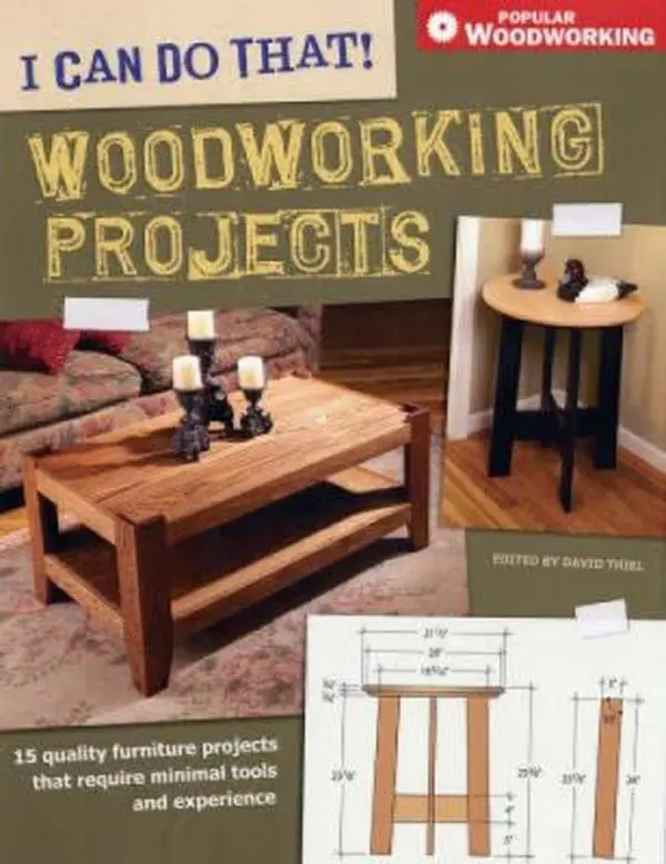 Used Like-New Book - I Can Do That! Woodworking Projects by David Thiel (Paperback, English) - Popular Woodworking Guide for Home Center Use with Minimal Tools