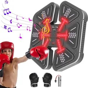 Wall Mounted Music Boxing Machine with Gloves for Kids, Intelligent Punching Trainer, Fun Workout Game for Teens & Kids, Perfect Gift for Boys & Girls