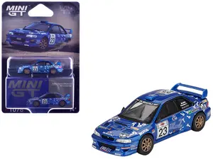 Subaru Impreza WRC99 #23 Richard Burns - Roger Freeman "Acropolis Rally" (2000) Limited Ed 1/64 Diecast Model Car by Mini GT