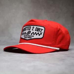 Red Checkered Cowboy Rope Hat