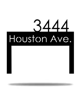 Modern Address Sign
