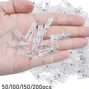 Mini Transparent Photo Clips, Colorful Mini Clothespins, Luggage Tags, DIY Photo Wall Decor, Hanging String Lights, Birthday Gift