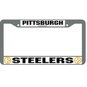 Pittsburgh Steelers License Plate Frame Chrome
