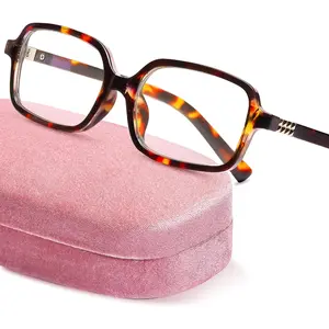 Blue Light Glasses for Women - Y2K Aesthetic Frame with Blush  Case, 90s Vibe for Screen Time Blue Light Blocking
