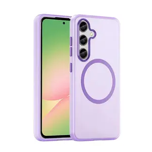 Matte Candy For Magsafe Case for Samsung Galaxy A56 A36 A26 A16 5G Wireless Charging Cases for Samsung A55 A35 A25 A15 A05 Cover