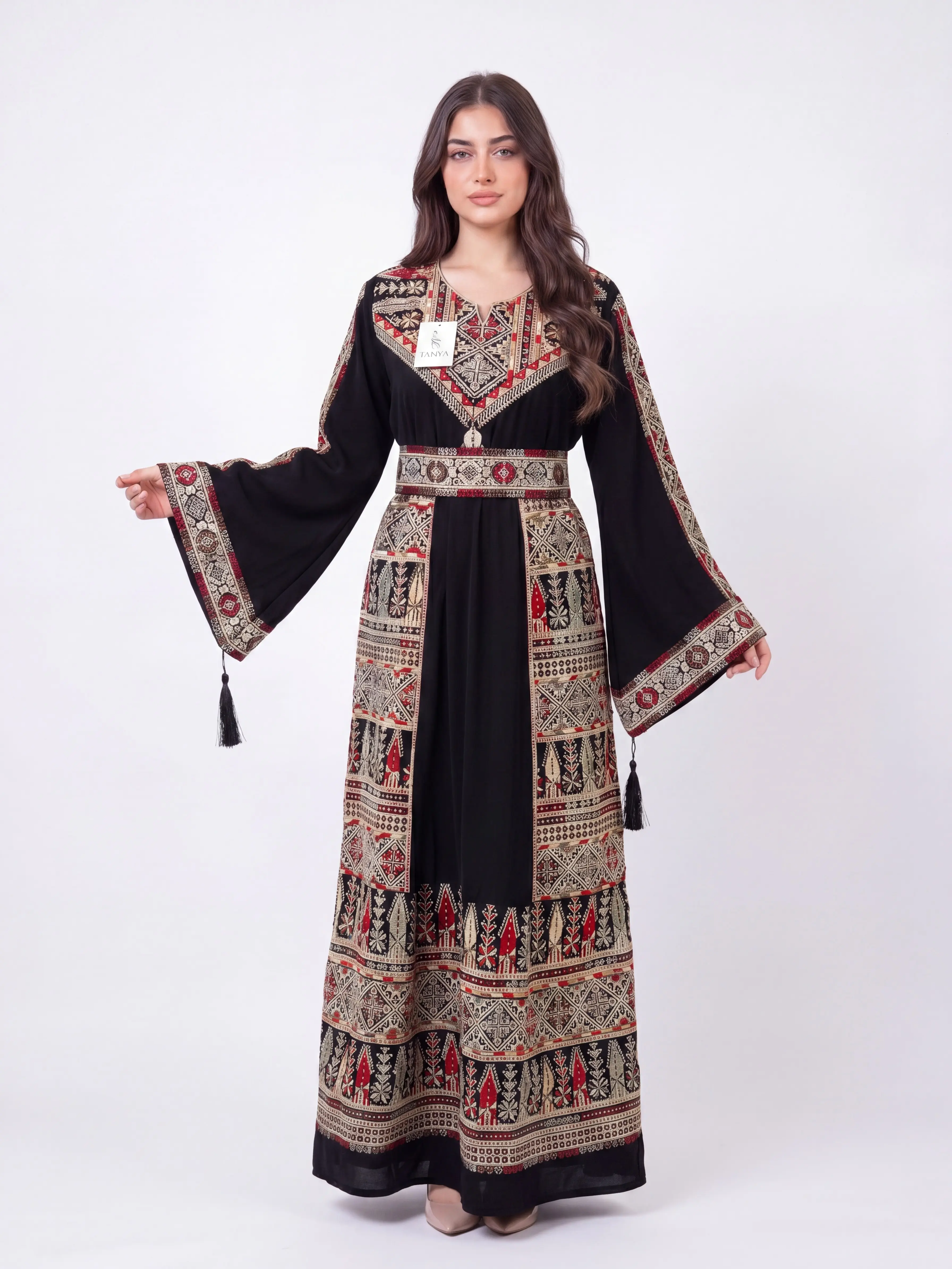 Aseel Thobe - Women's Patterned Thobe - Perfect for Eid, Ramadan, Dresses for Her