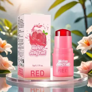 Water Jelly Tint Stick, 3-in-1 Eyeshadow, Blush & Lip Color, Luxury Creamy Texture, Versatile Multi-use Makeup Stick For Eyes, Lips & Cheeks, Coral Shade Cosmetic