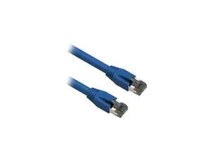 Nippon Labs Cat8 RJ45 50FT Ethernet Patch Internet Network LAN Cable, Indoor/Outdoor, 24AWG, Shielded Latest 40Gbps 2000Mhz, Weatherproof S/FTP for Router, PS4, PS5, Xbox, PoE, Switch, Modem (Blue)