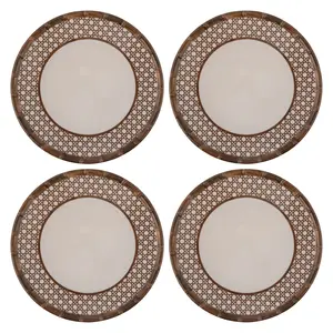 Bamboo Melamine Dinner Plates
