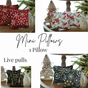 Mini Pillows 5x5 inches  for Tiered Tray, Home Decor, Party favors