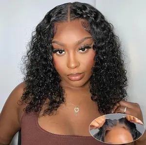 5x5 Wear and Go Glueless Wigs Human Hair Pre Plucked Pre Cut Lace Closure Bob Wig for Black Women 180 Density Lace Front Wigs for Beginners valentines gifts for gf