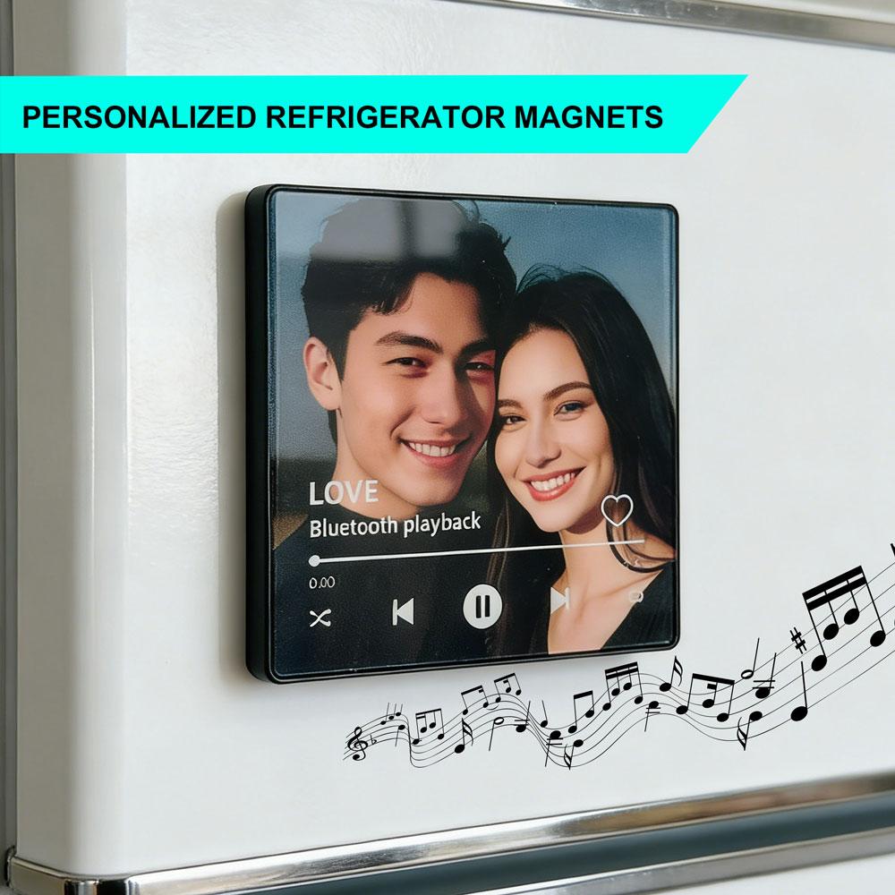 {Customization}Custom Photo Bluetooth Fridge Magnet Personalized Album Frame Plays Music 10x10cm Perfect for teacher appreciation gifts boyfriend birthday gift teen girl gifts anniversary gift for him graduation gifts gifts for boyfriends {Customization}Custom Photo Bluetooth Fridge Magnet Personalized Album Frame Plays Music 10x10cm Perfect for teacher appreciation gifts boyfriend birthday gift teen girl gifts anniversary gift for him graduation gifts gifts for boyfriends