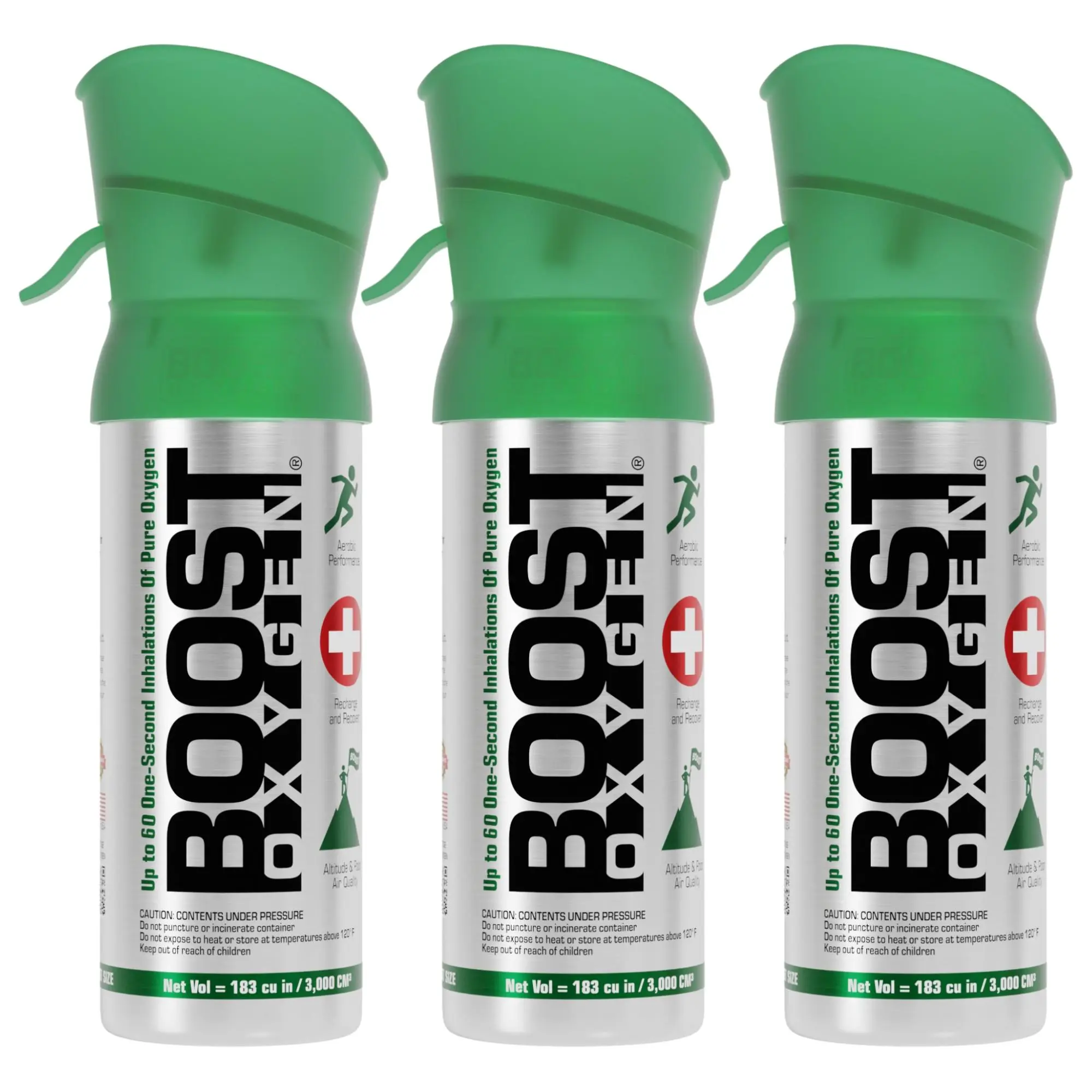 Boost Oxygen® Supplemental Oxygen | Discounted 3-Pack | Pocket-Size | Natural or Aromas