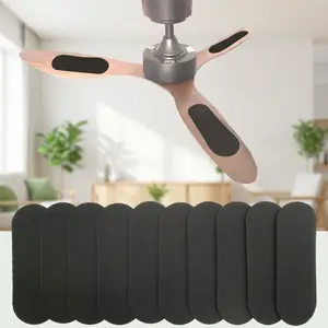 10 Pack Ceiling Fan Filters, Activated Coconut Charcoal Fan Blade Air Purifier Pads, Holds Dust/Pollen/Pet Dander, Universal Ceiling Fans Air Filters-Improves Indoor Air Quality (10 Pcs)