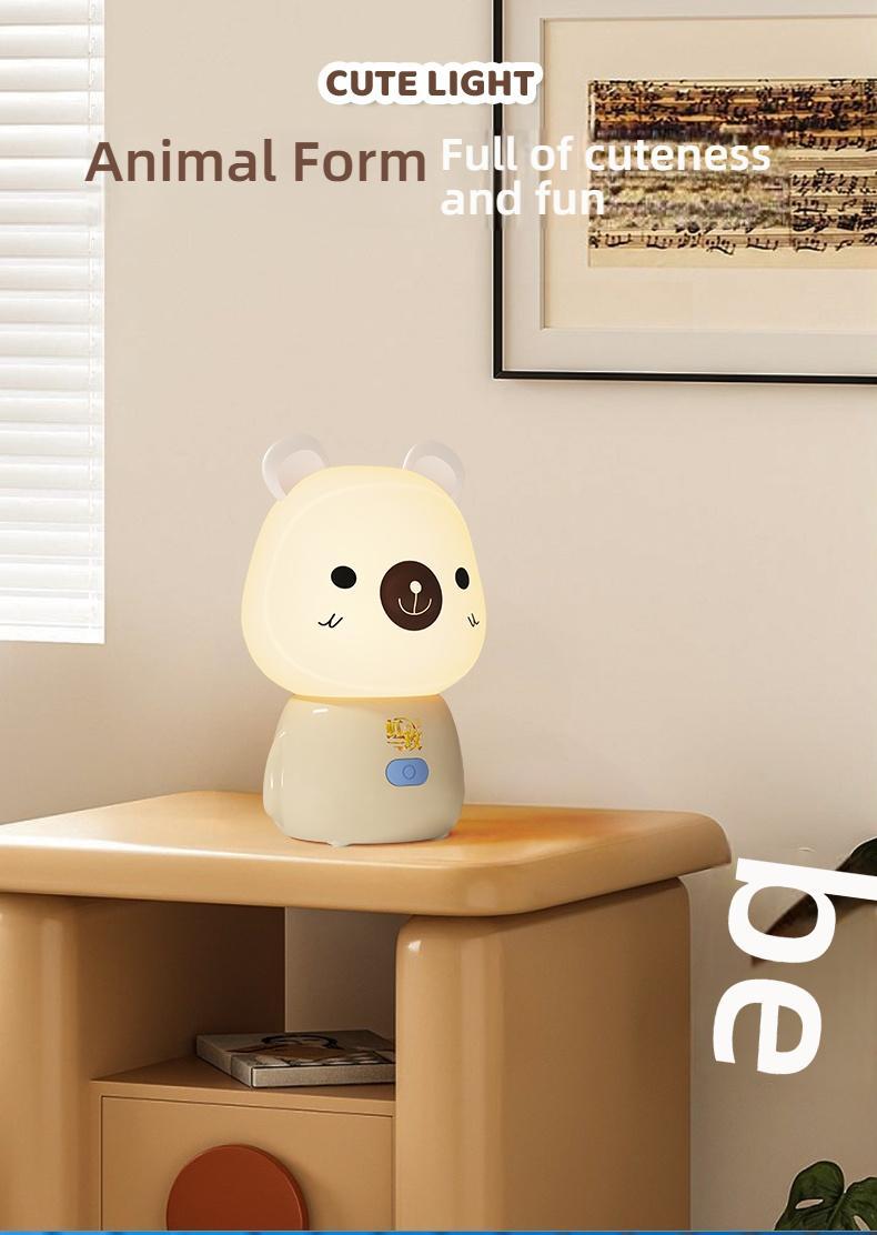 Cute Bluetooth Night Light with App Control - Stepless Dimming, Timer, Colorful Light, Bluetooth Music, Ideal for Sleep & Gift Giving, Perfect for Kids and Bedrooms
