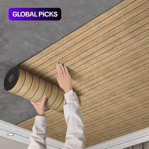 Kuujojo Wood Panel Peel & Stick Wallpaper, Striped Self-Adhesive Faux Wood Grain Wall Covering, Easy DIY Home Decor Wall Panels Roll 15.74 X 118 ine #GLOBAL PICKS