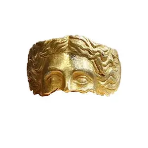 Gold/silver half-face ring, Venus ring, couple’s ring, party supplies, everyday wear, adjustable opening, waterproof