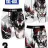 3-Pack Plus Size Men's Long Briefs 1xl-6xl, Breathable Sport Underwear, Stretchy Design Underwear, Animal Print, Moisture-Wicking, Anti-Chafing, Quick-Dry, Comfortable, Elastic, Stretchable, Stretchy Sports Boxer Briefs