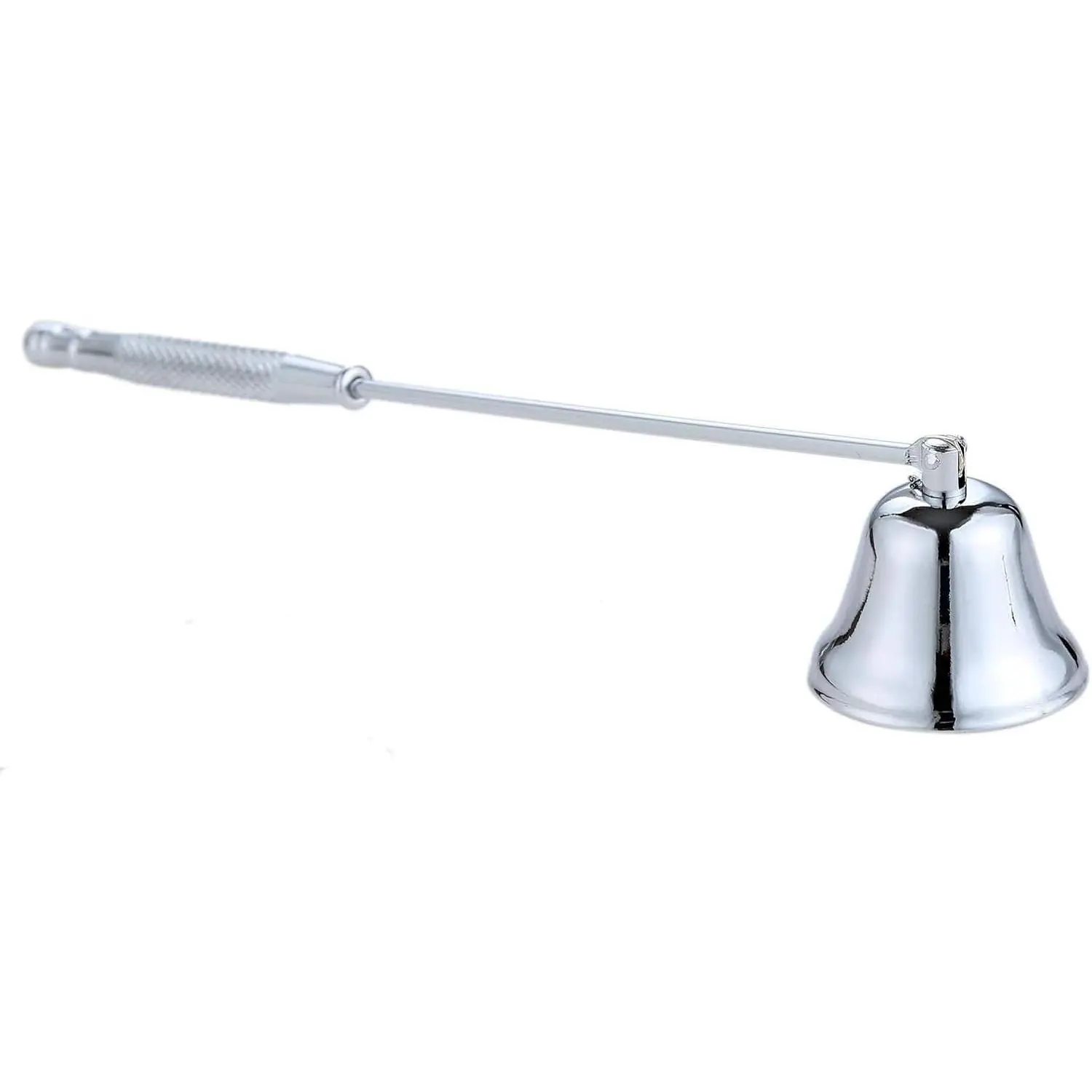 MUXSAM Candle Snuffer with Long Handle, Candlesnuffers Wick Snuffer Candle Accessory, 1-Pack Stainless Steel Wick Flame Snuffer for Putting Out Extinguish Candles Flame Safely(Silver)