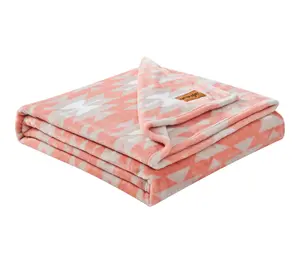 Wrangler Navajo Orange Plush-Fleece 50"X70" Throw Wrangler Navajo Orange Plush-Fleece 50"X70" Throw