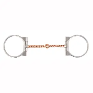 Schneiders Copper Twisted Wire D Ring Snaffle Bit