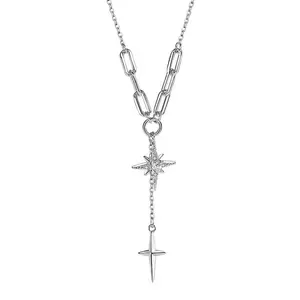 Hex Star Clavicle Necklace: Minimalist Summer Luxury Choker for Women