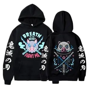 2026 Chinese New Year Devil Killer Anime Hoodie Men's Street Costume Cosplay Costume Pattern Hoodie Autumn/Winter