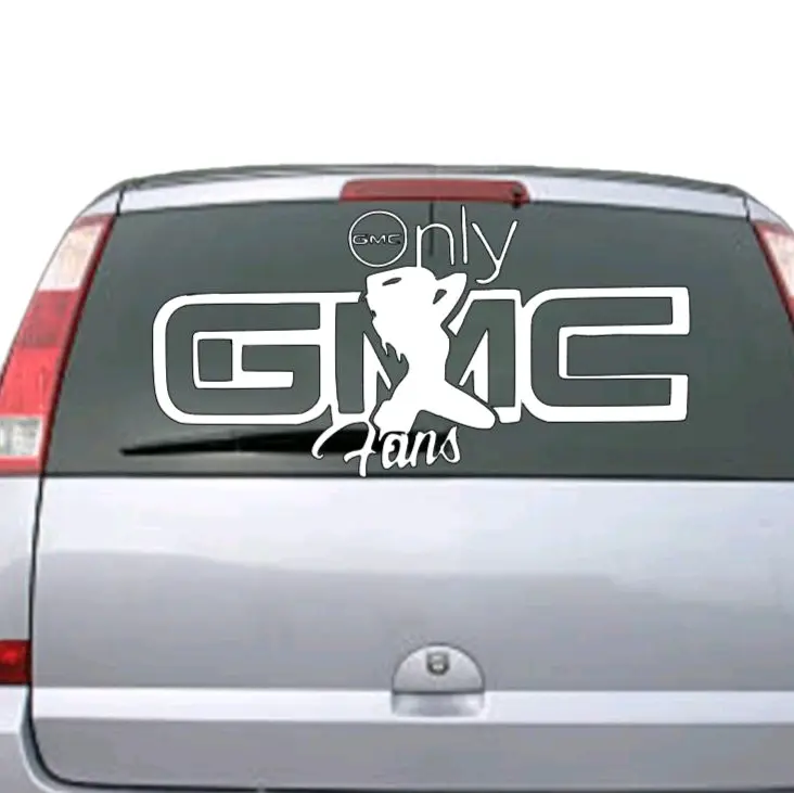 GMC Car Sticker, Decal - Durable 651 Vynals, Smooth Finish, Resistant to Water & Chems, Perfect for Any Chevy Car Fan