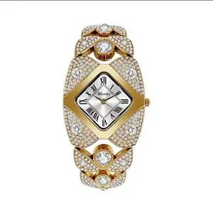 Luxury Diamond Bangle Watch for Women Perfect Gift for Bride, Valentine, Party Trendy Bling Bracelet 30M Waterproof Unique Design，Christmas gifts