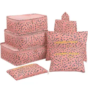 7pcs Travel Packing Cubes, Luggage Organizer for Suitcases, Essential Travel Accessories, Shoe/toiletry/laundry Bags Included