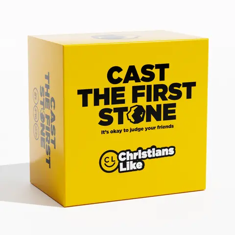 Cast The First Stone - It’s Okay to Judge Your Friends - Hilarious Christian Party Game for Adults - 260 Cards - Fun for Church Groups, Family Gatherings, Small Groups, and Game Nights