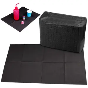 125pcs Disposable Waterproof Dental Bibs Hygiene Clean Pads Tattoo Table Covers Underpad 13 X 17" Black