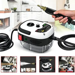 Compact High Pressure Steam Cleaner, 2500W Rapid Heat Up Steamer, Non-Conductive Heat Insulation Body, Strong Spray Force for Household & Automotive Deep Detailing